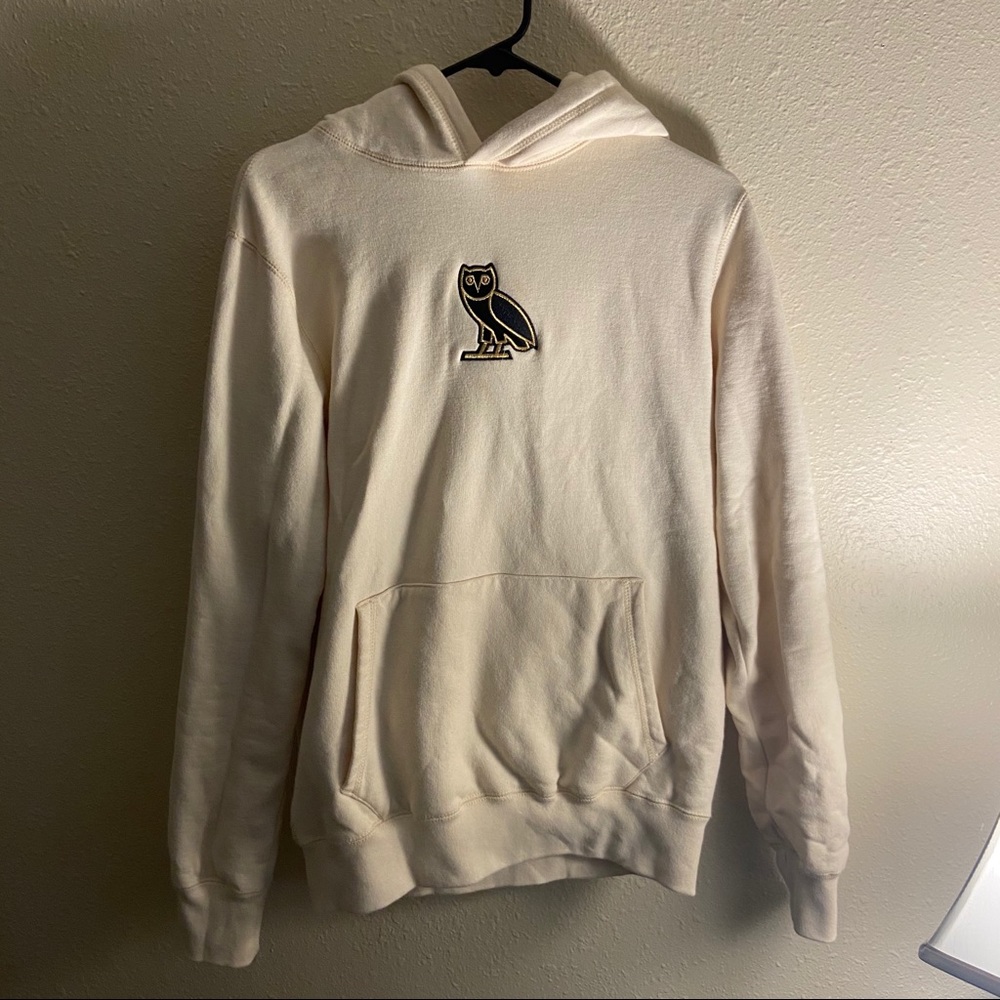 OVO Drake owl hoodie, cream